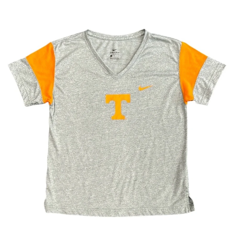 Nike Dri-Fit University of Tennessee UT Vols Women's Knit V-Neck Shirt Top MD